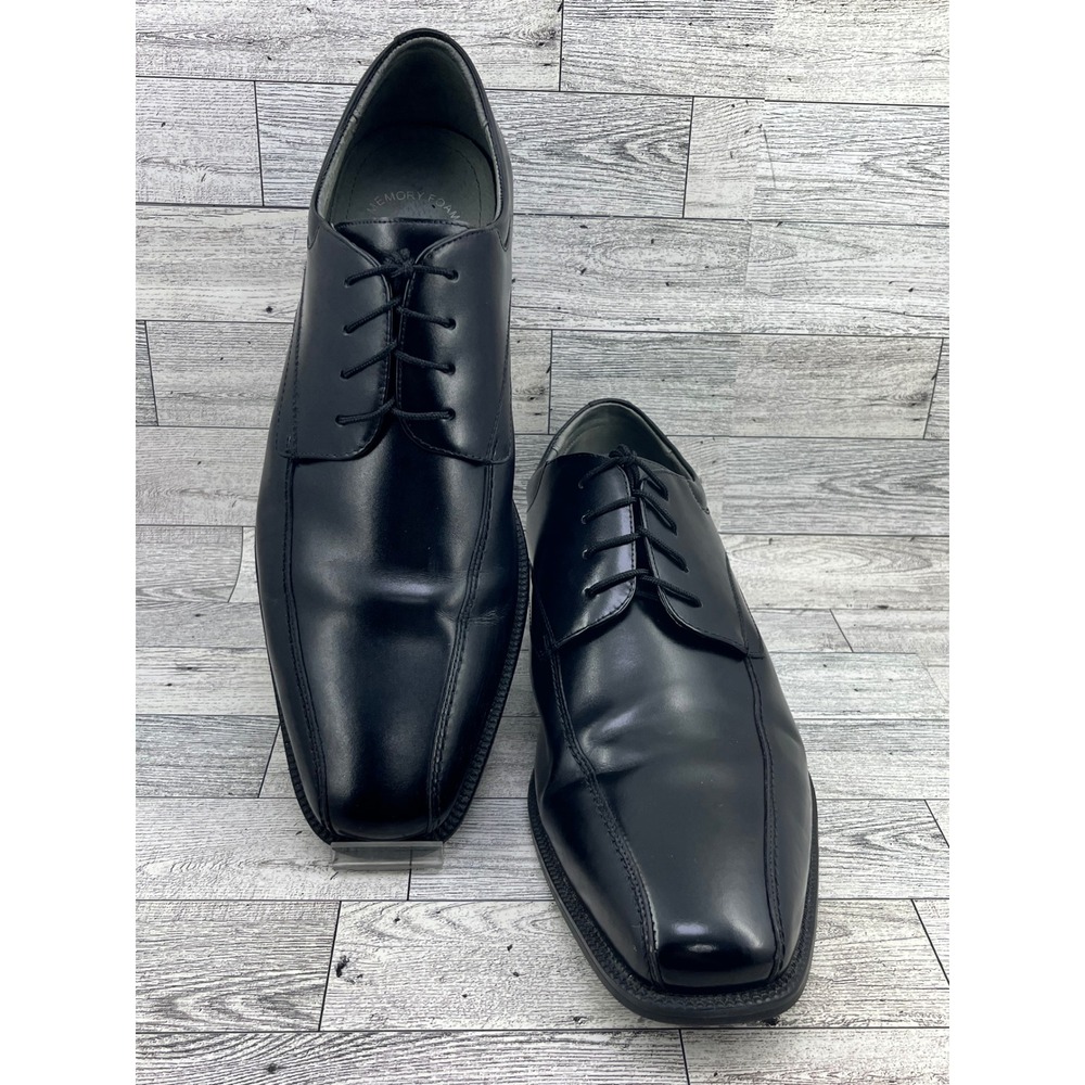 Florsheim Men 14155-001 Black Leather Bicycle Toe Derby Dress Shoes Size 11.5 D